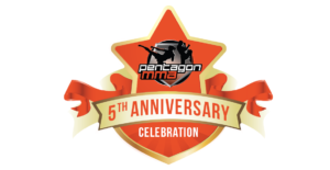 Pentagon Mixed Martial Arts 5th Anniversary logo